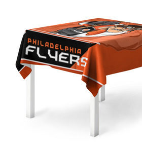 Скатерть 3D с принтом Philadelphia Flyers в Тюмени, 100% полиэстер (ткань не мнется и не растягивается) | Размер: 150*150 см | nhl | philadelphia flyers | stanley cup | кубок стенли | кубок стэнли | нхл | филадельфия | филадельфия флайерз | флаерс | хоккей | хоккейный клуб