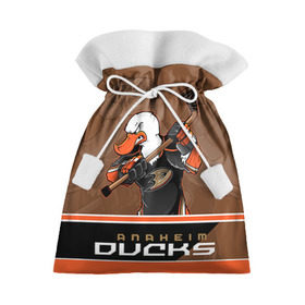 Подарочный 3D мешок с принтом Anaheim Ducks в Тюмени, 100% полиэстер | Размер: 29*39 см | Тематика изображения на принте: anaheim ducks | nhl | stanley cup | кубок стенли | кубок стэнли | нхл | хоккей | хоккейный клуб