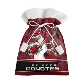 Подарочный 3D мешок с принтом Arizona Coyotes в Тюмени, 100% полиэстер | Размер: 29*39 см | Тематика изображения на принте: arizona coyotes | nhl | stanley cup | аризона койотис | аризона койоты | кубок стенли | кубок стэнли | нхл | хоккей | хоккейный клуб
