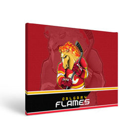 Холст прямоугольный с принтом Calgary Flames в Тюмени, 100% ПВХ |  | calgary flames | nhl | stanley cup | калгари флэймз | кубок стенли | кубок стэнли | нхл | флэймс | хоккей | хоккейный клуб