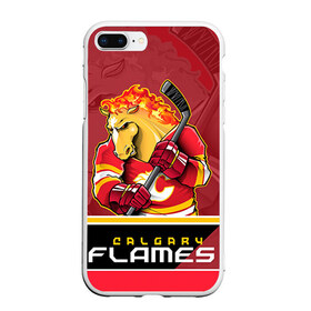 Чехол для iPhone 7Plus/8 Plus матовый с принтом Calgary Flames в Тюмени, Силикон | Область печати: задняя сторона чехла, без боковых панелей | Тематика изображения на принте: calgary flames | nhl | stanley cup | калгари флэймз | кубок стенли | кубок стэнли | нхл | флэймс | хоккей | хоккейный клуб