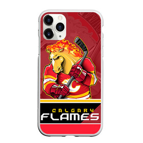 Чехол для iPhone 11 Pro матовый с принтом Calgary Flames в Тюмени, Силикон |  | calgary flames | nhl | stanley cup | калгари флэймз | кубок стенли | кубок стэнли | нхл | флэймс | хоккей | хоккейный клуб