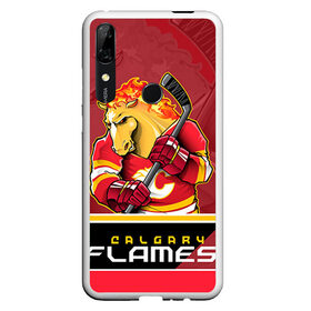 Чехол для Honor P Smart Z с принтом Calgary Flames в Тюмени, Силикон | Область печати: задняя сторона чехла, без боковых панелей | Тематика изображения на принте: calgary flames | nhl | stanley cup | калгари флэймз | кубок стенли | кубок стэнли | нхл | флэймс | хоккей | хоккейный клуб