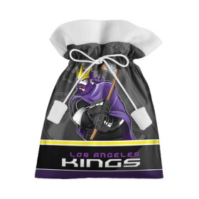Подарочный 3D мешок с принтом Los Angeles Kings в Тюмени, 100% полиэстер | Размер: 29*39 см | los angeles kings | nhl | stanley cup | кубок стенли | кубок стэнли | лос анджелес кингз | лос анжелес короли | нхл | хоккей | хоккейный клуб