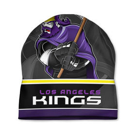 Шапка 3D с принтом Los Angeles Kings в Тюмени, 100% полиэстер | универсальный размер, печать по всей поверхности изделия | los angeles kings | nhl | stanley cup | кубок стенли | кубок стэнли | лос анджелес кингз | лос анжелес короли | нхл | хоккей | хоккейный клуб