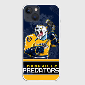 Чехол для iPhone 13 с принтом Nashville Predators в Тюмени,  |  | nashville predators | nhl | stanley cup | кубок стенли | кубок стэнли | нхл | нэшвил | нэшвилл предаторз | хоккей | хоккейный клуб