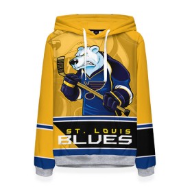 Женская толстовка 3D с принтом St. Louis Blues в Тюмени, 100% полиэстер  | двухслойный капюшон со шнурком для регулировки, мягкие манжеты на рукавах и по низу толстовки, спереди карман-кенгуру с мягким внутренним слоем. | nhl | st. louis blues | stanley cup | йори | кубок стенли | кубок стэнли | лехтеря | луис блюз | нхл | сент луис | сент луис блюз | тарасенко | хоккей | хоккейный клуб