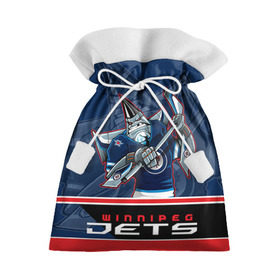 Подарочный 3D мешок с принтом Winnipeg Jets в Тюмени, 100% полиэстер | Размер: 29*39 см | nhl | stanley cup | winnipeg jets | бурмистров | винипег | виннипег джетс | кубок стенли | кубок стэнли | нхл | хоккей | хоккейный клуб