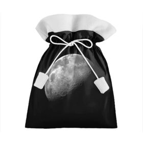Подарочный 3D мешок с принтом moon в Тюмени, 100% полиэстер | Размер: 29*39 см | Тематика изображения на принте: cosmos | luna | moon | space | космос | луна