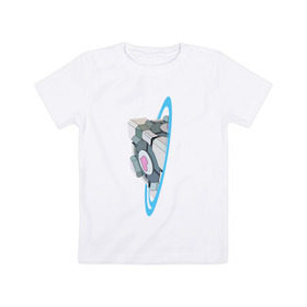 Детская футболка хлопок с принтом Портал в Тюмени, 100% хлопок | круглый вырез горловины, полуприлегающий силуэт, длина до линии бедер | Тематика изображения на принте: portal | портал
