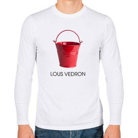 Мужской лонгслив хлопок с принтом LOUS VEDRON в Тюмени, 100% хлопок |  | louis vuetton | lous vedron | антибренд | бренд | луи витон | пародии