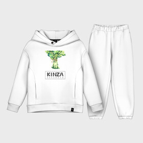 Детский костюм хлопок Oversize с принтом KINZA в Тюмени,  |  | kenzo | kinza | антибренд | бренд | кензо | кинза | пародии