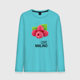 Мужской лонгслив хлопок с принтом LOVE MALINO в Тюмени, 100% хлопок |  | love moschino | антибренд | бренд | лав малино | лав москино | малино | пародии
