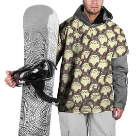 Накидка на куртку 3D с принтом Тоторо в Тюмени, 100% полиэстер |  | Тематика изображения на принте: мой сосед | паттерн