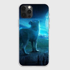 Чехол для iPhone 12 Pro Max с принтом Blue Moon в Тюмени, Силикон |  | Тематика изображения на принте: пейзаж | фантастический