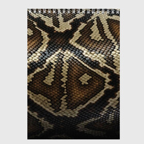 Скетчбук с принтом Кожа змеи в Тюмени, 100% бумага
 | 48 листов, плотность листов — 100 г/м2, плотность картонной обложки — 250 г/м2. Листы скреплены сверху удобной пружинной спиралью | 
