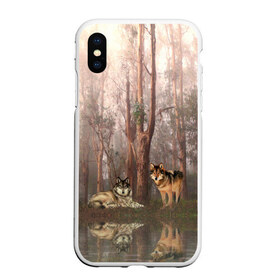 Чехол для iPhone XS Max матовый с принтом Forest в Тюмени, Силикон | Область печати: задняя сторона чехла, без боковых панелей | зверь | лес
