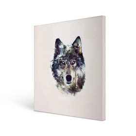 Холст квадратный с принтом Волк в Тюмени, 100% ПВХ |  | животное | зверь | космос | природа волк | русь | славяне