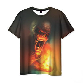 Мужская футболка 3D с принтом Imp from Doom в Тюмени, 100% полиэфир | прямой крой, круглый вырез горловины, длина до линии бедер | 
