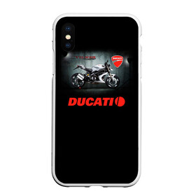 Чехол для iPhone XS Max матовый с принтом Ducati 4 в Тюмени, Силикон | Область печати: задняя сторона чехла, без боковых панелей | ducati | moto | дукати | мото | мотоцикл | мотоциклы