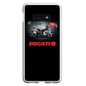 Чехол для Samsung S10E с принтом Ducati 4 в Тюмени, Силикон | Область печати: задняя сторона чехла, без боковых панелей | ducati | moto | дукати | мото | мотоцикл | мотоциклы