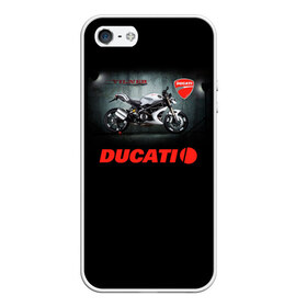 Чехол для iPhone 5/5S матовый с принтом Ducati 4 в Тюмени, Силикон | Область печати: задняя сторона чехла, без боковых панелей | ducati | moto | дукати | мото | мотоцикл | мотоциклы