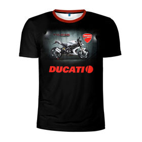 Мужская футболка 3D спортивная с принтом Ducati 4 в Тюмени, 100% полиэстер с улучшенными характеристиками | приталенный силуэт, круглая горловина, широкие плечи, сужается к линии бедра | ducati | moto | дукати | мото | мотоцикл | мотоциклы