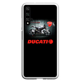 Чехол для Honor 20 с принтом Ducati 4 в Тюмени, Силикон | Область печати: задняя сторона чехла, без боковых панелей | ducati | moto | дукати | мото | мотоцикл | мотоциклы