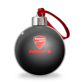 Ёлочный шар с принтом Ducati 3 в Тюмени, Пластик | Диаметр: 77 мм | ducati | moto | дукати | мото | мотоцикл | мотоциклы