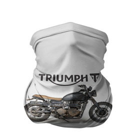 Бандана-труба 3D с принтом Triumph 2 в Тюмени, 100% полиэстер, ткань с особыми свойствами — Activecool | плотность 150‒180 г/м2; хорошо тянется, но сохраняет форму | moto | triumph | мотоцикл | мотоциклы | триумф