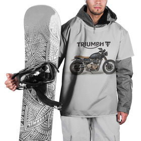 Накидка на куртку 3D с принтом Triumph 2 в Тюмени, 100% полиэстер |  | Тематика изображения на принте: moto | triumph | мотоцикл | мотоциклы | триумф