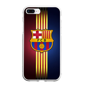 Чехол для iPhone 7Plus/8 Plus матовый с принтом Barcelona FC в Тюмени, Силикон | Область печати: задняя сторона чехла, без боковых панелей | барса | барселона | испания | клуб | фк | футбол | футбольный