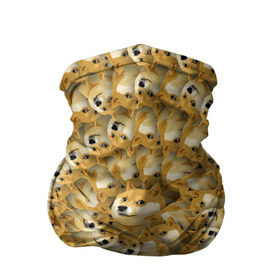 Бандана-труба 3D с принтом Фрактал из Doge в Тюмени, 100% полиэстер, ткань с особыми свойствами — Activecool | плотность 150‒180 г/м2; хорошо тянется, но сохраняет форму | мем | собака | хаски