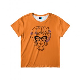 Детская футболка 3D с принтом Funk Vintage в Тюмени, 100% гипоаллергенный полиэфир | прямой крой, круглый вырез горловины, длина до линии бедер, чуть спущенное плечо, ткань немного тянется | 