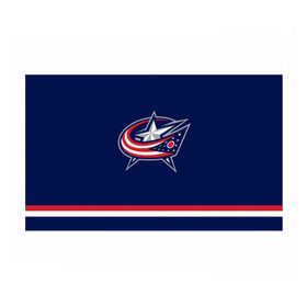 Бумага для упаковки 3D с принтом Columbus Blue Jackets в Тюмени, пластик и полированная сталь | круглая форма, металлическое крепление в виде кольца | Тематика изображения на принте: columbus blue jackets | hockey | nhl | нхл | хоккей