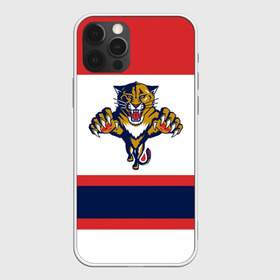 Чехол для iPhone 12 Pro Max с принтом Florida Panthers white в Тюмени, Силикон |  | Тематика изображения на принте: florida panthers | hockey | nhl | нхл | хоккей