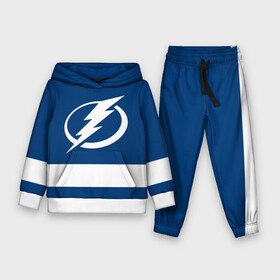 Детский костюм 3D (с толстовкой) с принтом Tampa Bay Lightning в Тюмени,  |  | hockey | nhl | tampa bay lightning | нхл | хоккей