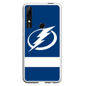 Чехол для Honor P Smart Z с принтом Tampa Bay Lightning в Тюмени, Силикон | Область печати: задняя сторона чехла, без боковых панелей | Тематика изображения на принте: hockey | nhl | tampa bay lightning | нхл | хоккей