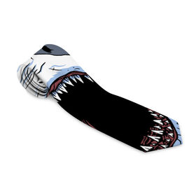Галстук 3D с принтом shark в Тюмени, 100% полиэстер | Длина 148 см; Плотность 150-180 г/м2 | Тематика изображения на принте: fish | ocean | shark | water | акула | море | океан | рыба