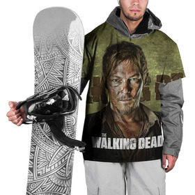 Накидка на куртку 3D с принтом Дэрил Диксон в Тюмени, 100% полиэстер |  | ходячие мертвецы