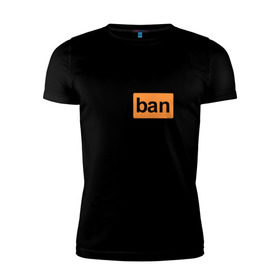 Мужская футболка премиум с принтом Unban Pornhub в Тюмени, 92% хлопок, 8% лайкра | приталенный силуэт, круглый вырез ворота, длина до линии бедра, короткий рукав | 