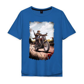 Мужская футболка хлопок Oversize с принтом Прорвёмся! в Тюмени, 100% хлопок | свободный крой, круглый ворот, “спинка” длиннее передней части | the walking dead