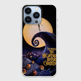 Чехол для iPhone 13 Pro с принтом nightmare before christmas в Тюмени,  |  | helloween | бертон | бугимен | бугимэн | вампиры | джек скелингтон | доктор филькельштейн | корыто | крыто | кукла | повелитель тыкв | рождество | сhristmas | салли | тим | тим бертон | тыква | хеллоуин | шито