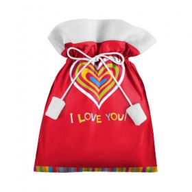 Подарочный 3D мешок с принтом Милое сердечко в Тюмени, 100% полиэстер | Размер: 29*39 см | любовь | поцелуй | святой валентин | сердце | счастье | я люблю тебя