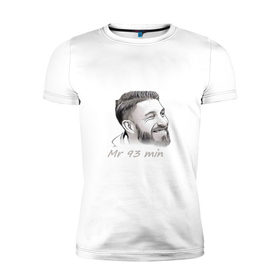 Мужская футболка премиум с принтом Sergio Ramos в Тюмени, 92% хлопок, 8% лайкра | приталенный силуэт, круглый вырез ворота, длина до линии бедра, короткий рукав | 
