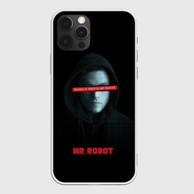 Чехол для iPhone 12 Pro с принтом Mr Robot в Тюмени, силикон | область печати: задняя сторона чехла, без боковых панелей | fsociety | mr robot | анонимус | мистер робот