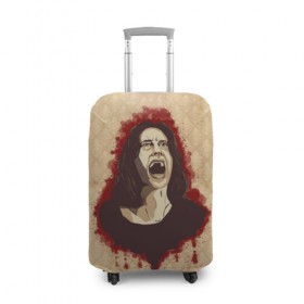 Чехол для чемодана 3D с принтом Lana Winters в Тюмени, 86% полиэфир, 14% спандекс | двустороннее нанесение принта, прорези для ручек и колес | американская история ужасов