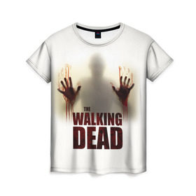 Женская футболка 3D с принтом The Walking Dead в Тюмени, 100% полиэфир ( синтетическое хлопкоподобное полотно) | прямой крой, круглый вырез горловины, длина до линии бедер | the walking dead | америка | апокалипсис | глен | дерил | зомби | карл | кровь | рик | сша | ходячие мертвецы