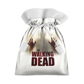 Подарочный 3D мешок с принтом The Walking Dead в Тюмени, 100% полиэстер | Размер: 29*39 см | Тематика изображения на принте: the walking dead | америка | апокалипсис | глен | дерил | зомби | карл | кровь | рик | сша | ходячие мертвецы