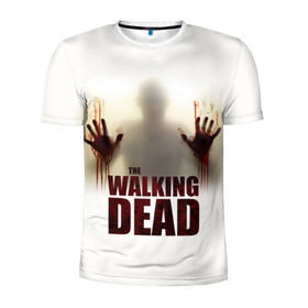 Мужская футболка 3D спортивная с принтом The Walking Dead в Тюмени, 100% полиэстер с улучшенными характеристиками | приталенный силуэт, круглая горловина, широкие плечи, сужается к линии бедра | the walking dead | америка | апокалипсис | глен | дерил | зомби | карл | кровь | рик | сша | ходячие мертвецы